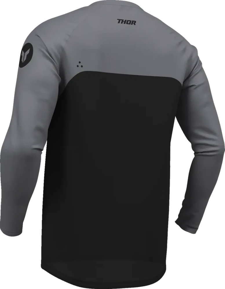 Pánský moto dres THOR Ridemode Menace Jersey černá/šedá