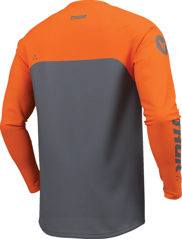 Pánský moto dres THOR Ridemode Menace Jersey oranžová/antracitová