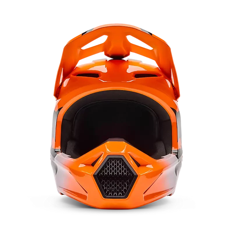 Pánská moto helma FOX V1 Shield fluo oranžová