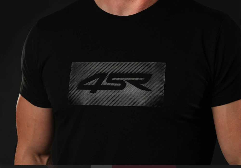 4SR Tričko Logo Carbon Black