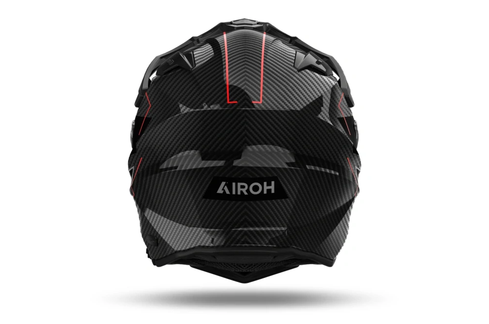 AIROH Enduro moto přilba COMMANDER 2 Carbon Stylish lesklá