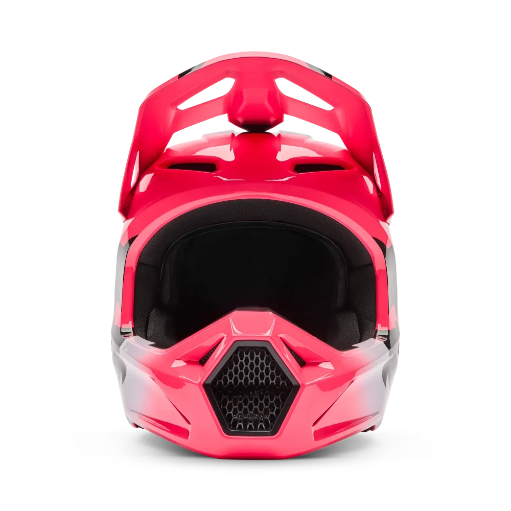 Dámská moto helma FOX V1 Shield růžová