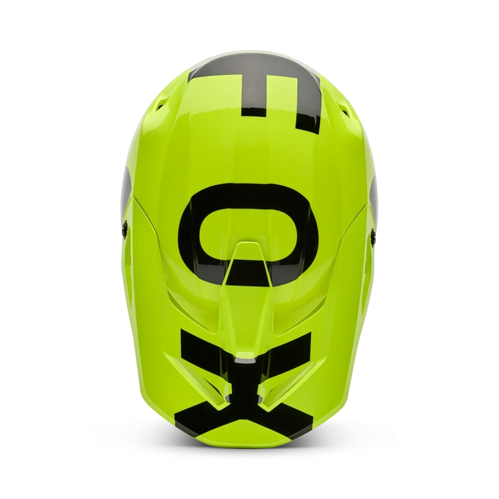 Pánská moto helma FOX V1 Shield žlutá fluo