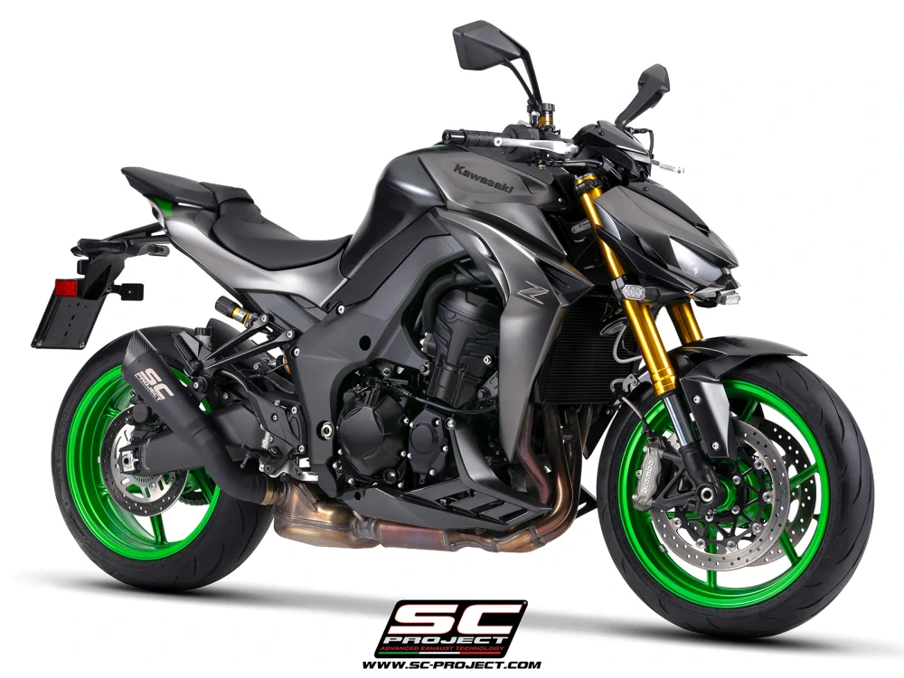 SC-PROJECT Kawasaki Z1100-SE 2026 Titanový výfuk S1, matně černý