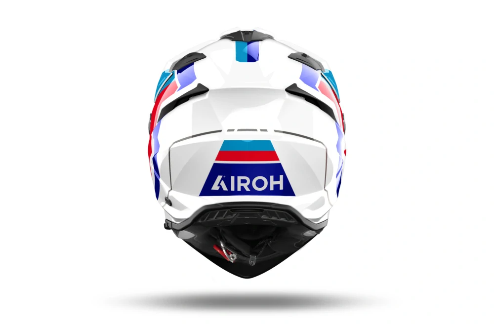 AIROH moto přilba BANDIT Horn bílá lesklá