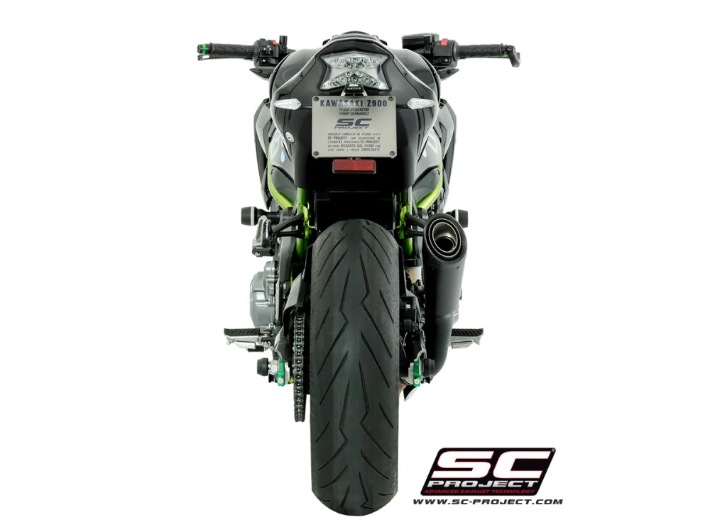 SC-PROJECT KAWASAKI Z900 A2 (2017-2020) Titanový výfuk S1, matně černý EURO 4