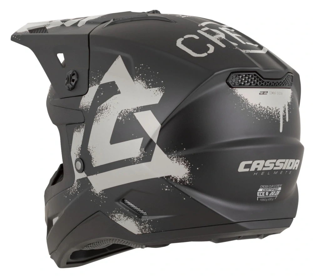 CASSIDA Motokrosová přilba Cross Cup 2 Crew černá matná písková