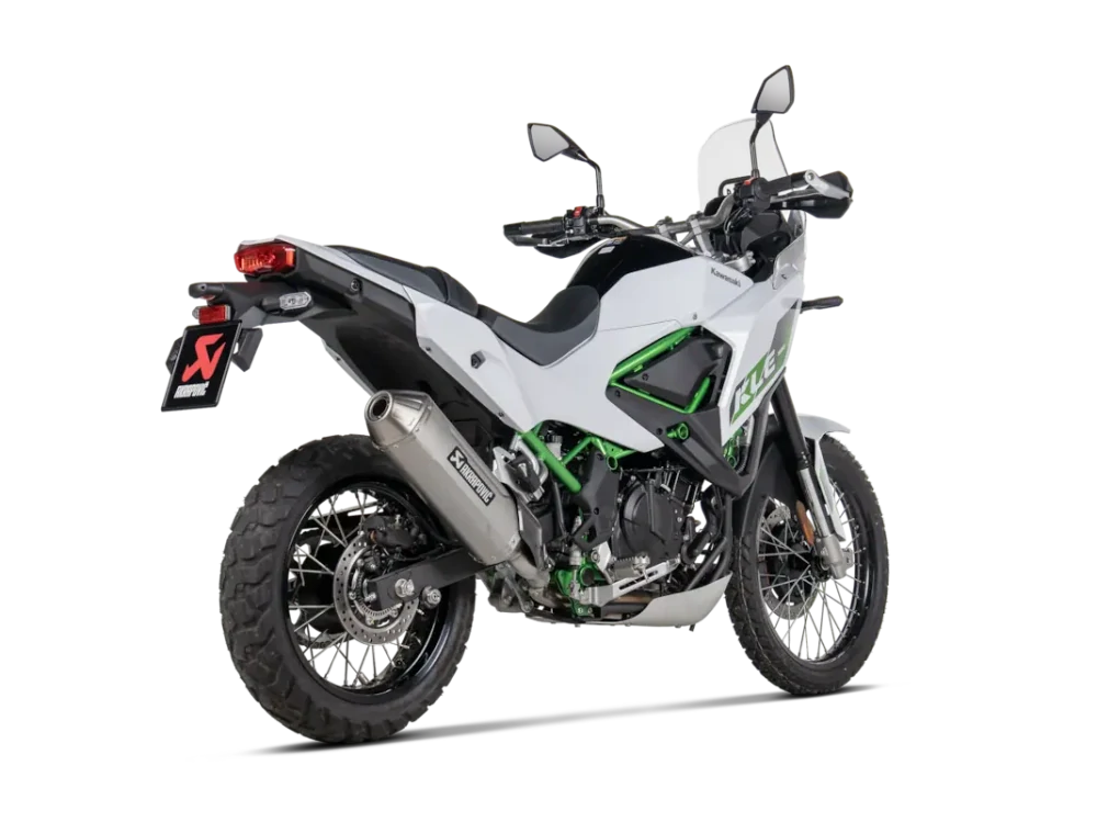 Titanový výfuk AKRAPOVIČ  Slip-On Line STREET pro KAWASAKI KLE500/500SE