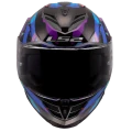 LS2 integrální přilba FF818 STORM III KAOS BLACK PURPLE BLUE