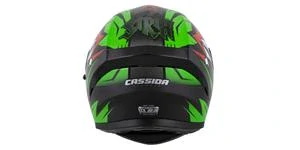 CASSIDA přilba Orbit Strix (červená/zelená/šedá/bílá/černá)