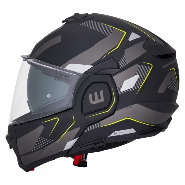 W-TEC překlopná helma ZOROZ matná černá/fluo žlutá