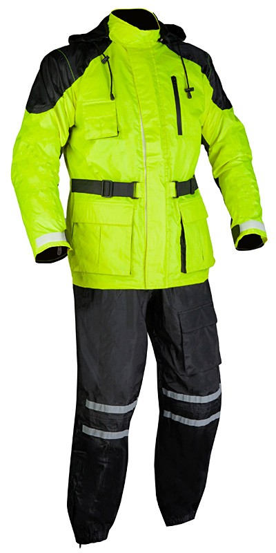 MBW Nepromokavá bunda pláštěnka green 15 fluo