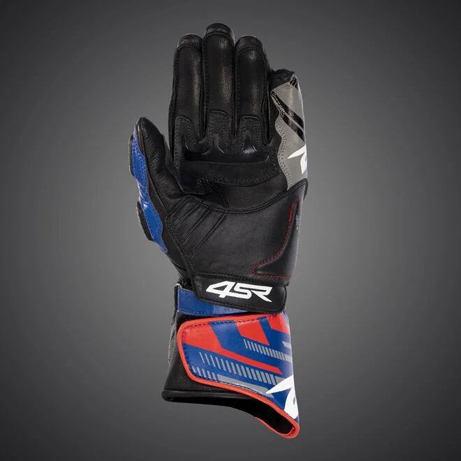 4SR Pánské kožené moto rukavice SPORT CUP PLUS EVO BLUE
