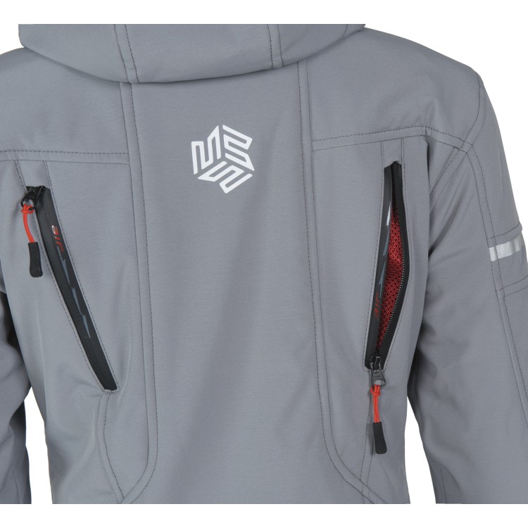 MBW Dámská softshell moto bunda HANA stone grey
