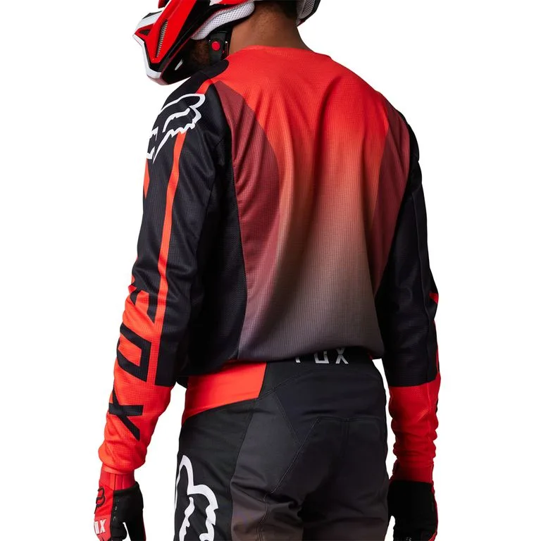 FOX pánský dres MX23 180 Leed Jersey - Fluo Red