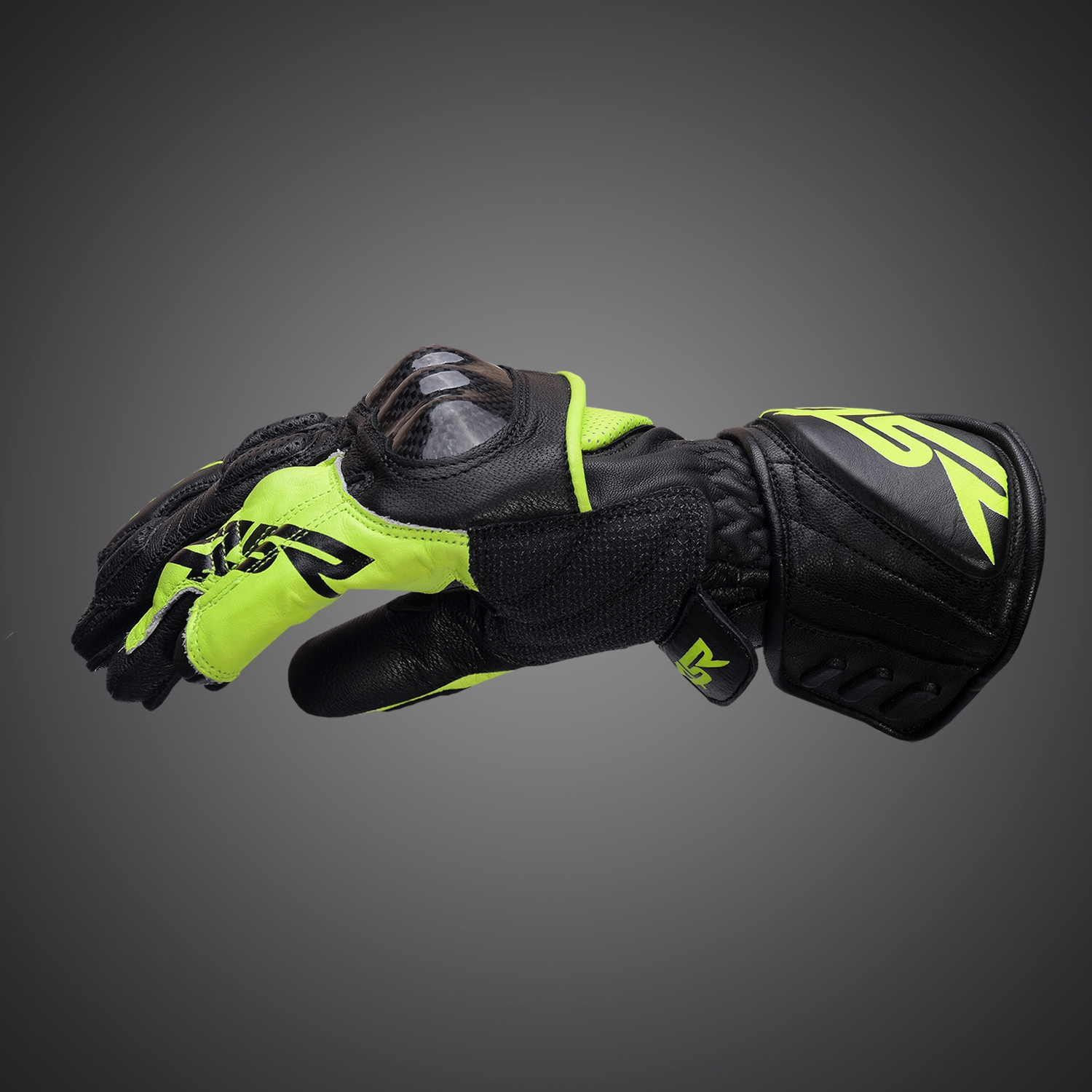 4SR Pánské kožené moto rukavice Sport Cup Plus Yellow