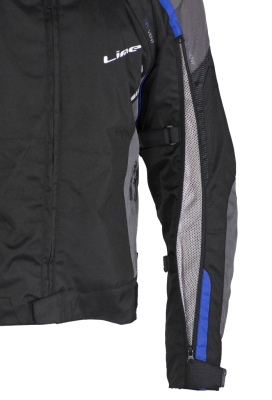 MBW Pánská textilní moto bunda LUCAS černo modrá