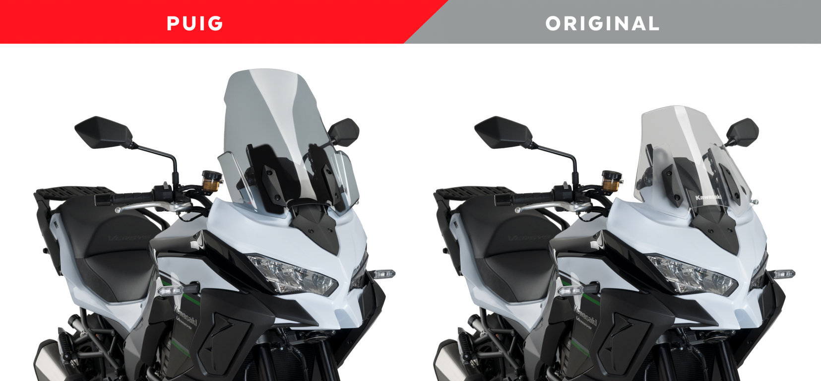 Puig plexi štít TOURING kouřová pro KAWASAKI VERSYS 1000 2015-