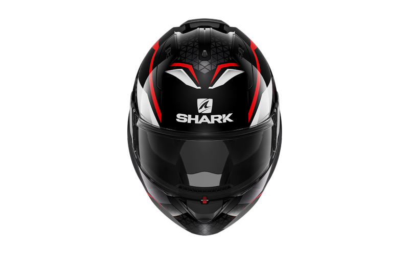 Přilba překlopná SHARK EVO- ES YARI barva bílá/černá/červená