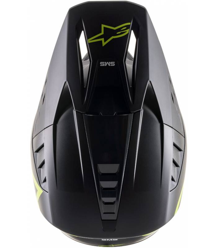 Přilba ALPINESTARS S-M5 COMPASS HELMET ECE(matná černá/žlutá fluo)