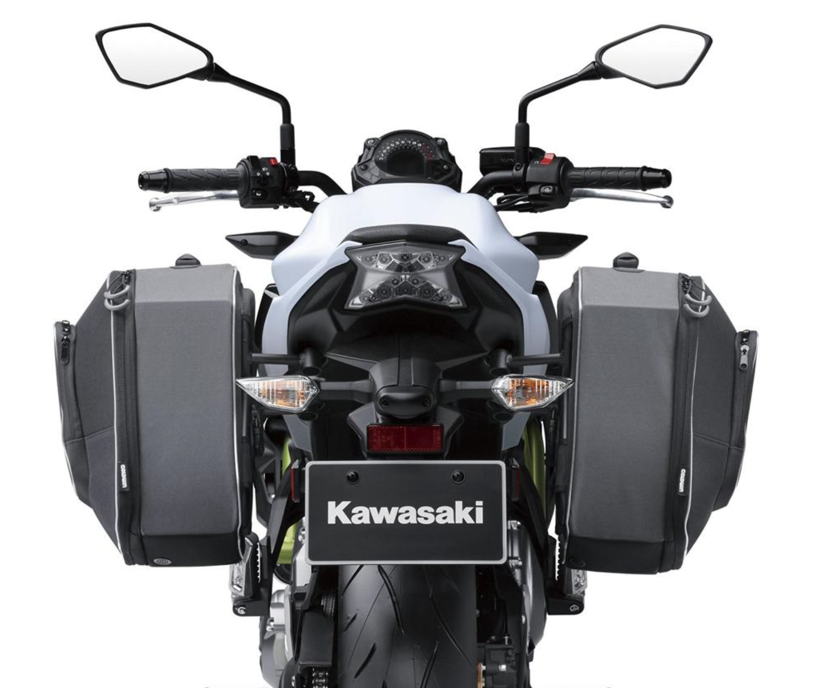 Kawasaki boční kufry 2 x 14 Litrů pro Z650 / Ninja 650