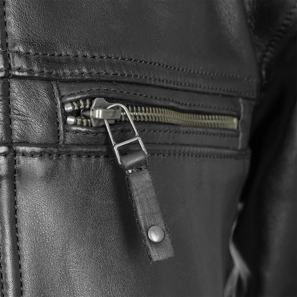 Bunda OXFORD ROUTE 73 kožená černá