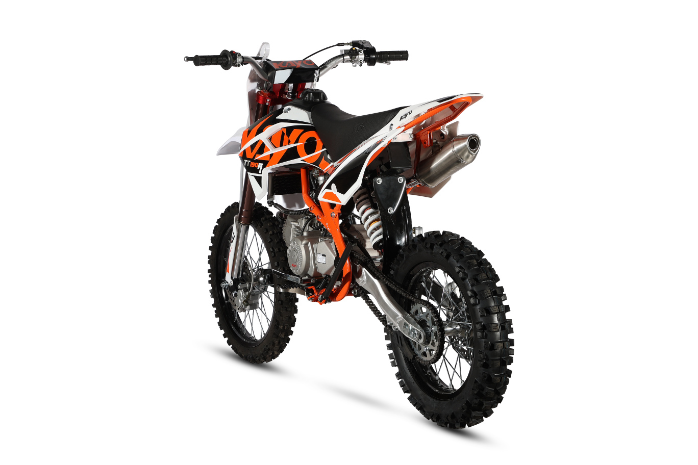 KAYO pitbike TT190R 17"/14" černo-oranžovo-bílá