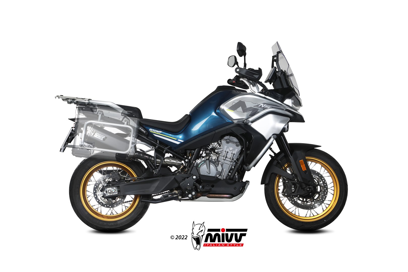 MIVV koncovka výfuku CFMoto 800MT SPEED EDGE C73.CF.001.LRB Černá