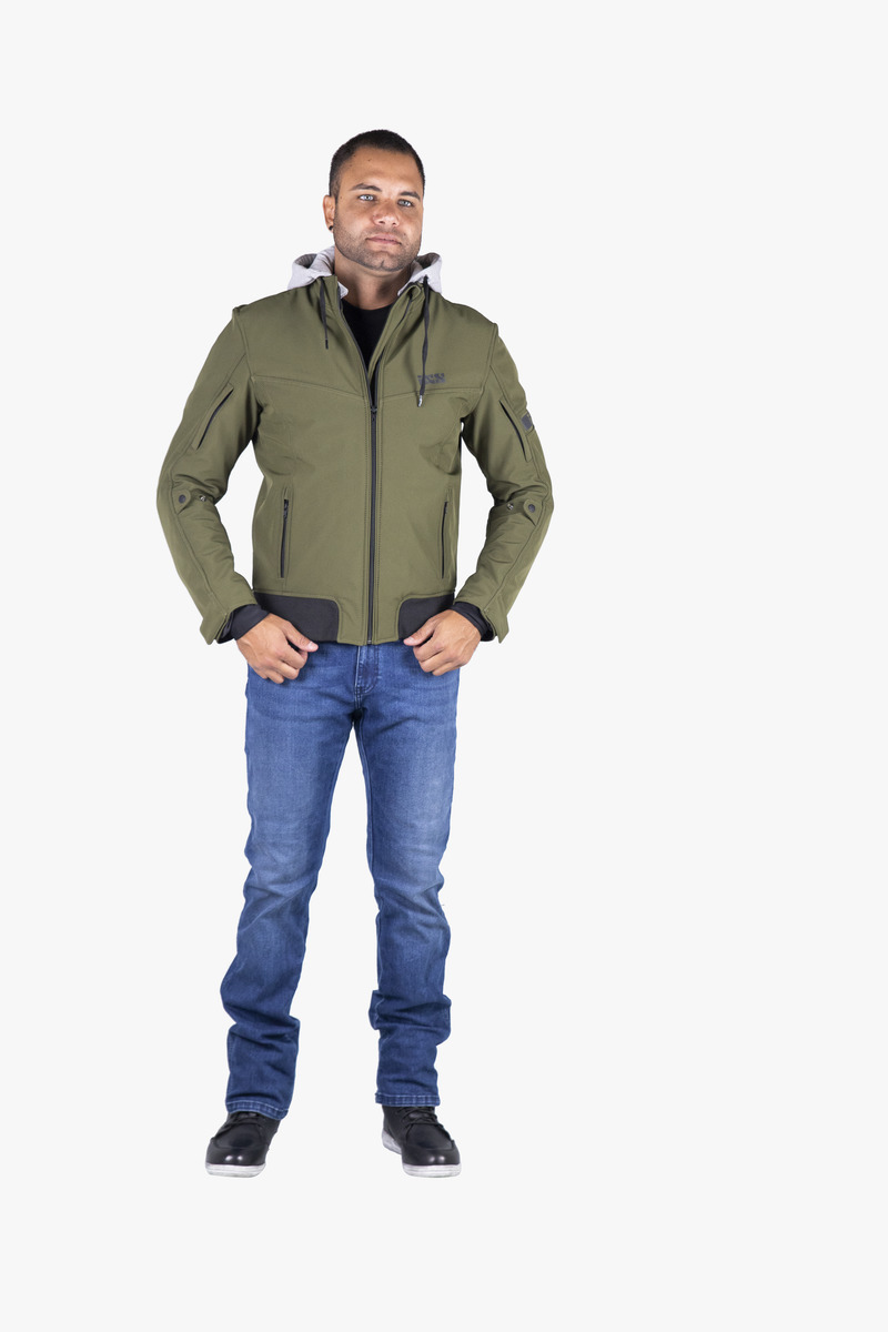 IXS Softshellová moto bunda SO MOTO zelená 