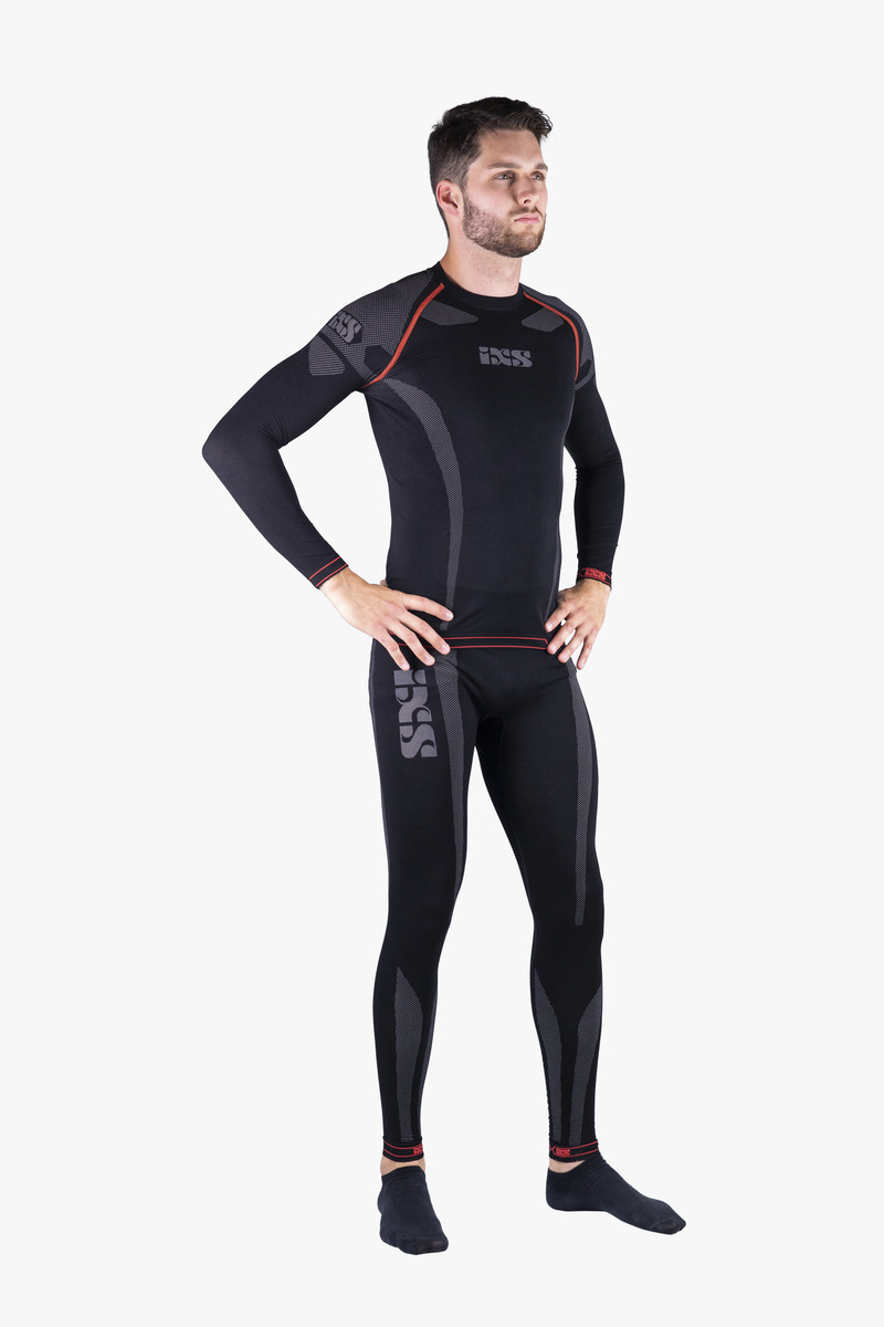 IXS Funkční triko s dlouhým rukávem 365 černá šedá 