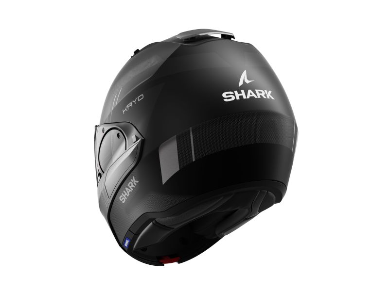 SHARK Překlopná moto přilba EVO ES KRYD  Mat Anthracite blue red