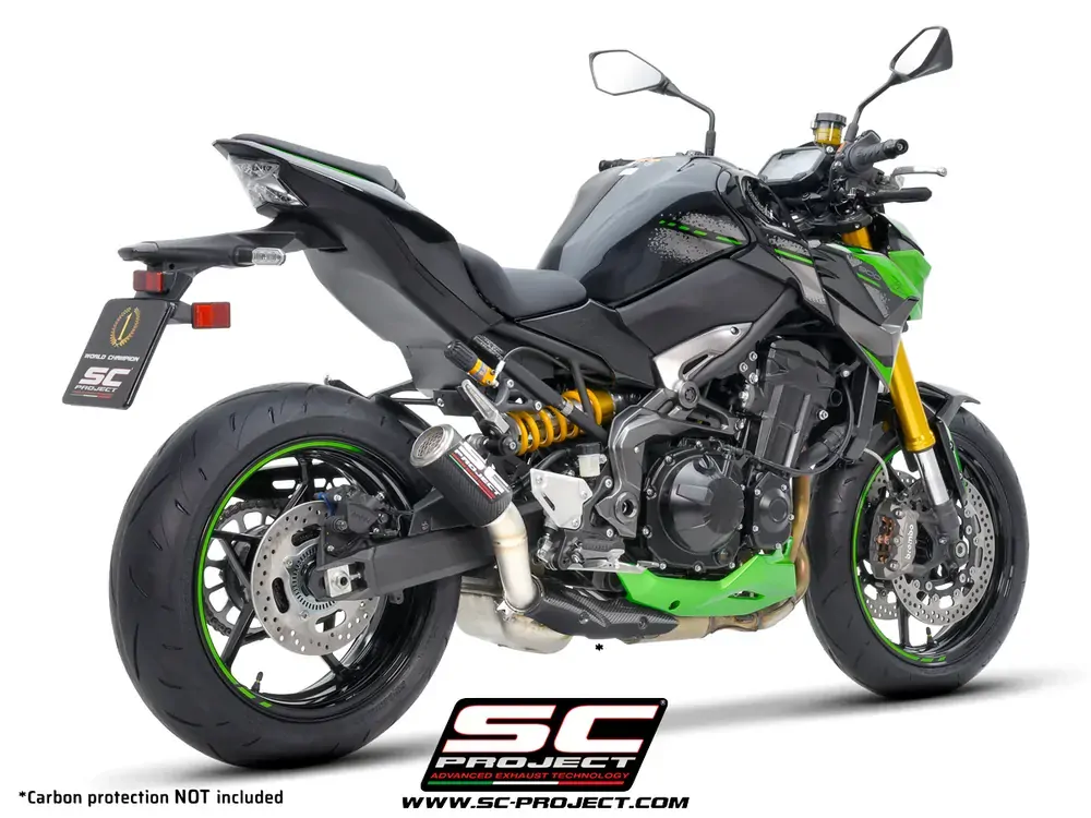 SC-PROJECT KAWASAKI Z900 (2020-2024) Tepelný štít z uhlíkových vláken