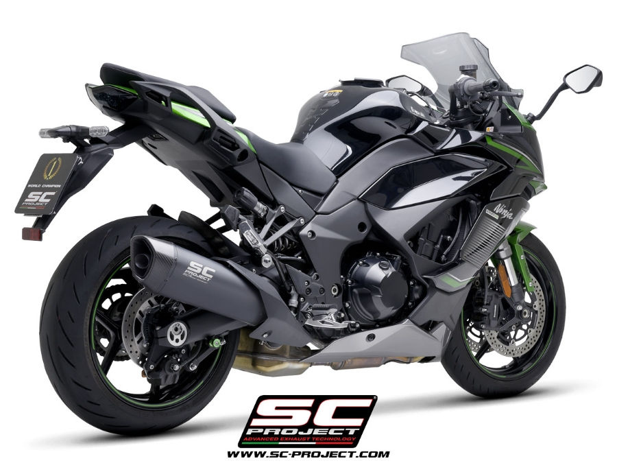 SC-PROJECT KAWASAKI NINJA 1000 SX (2021 - 2024) SC1-R titanový výfuk, matná černá