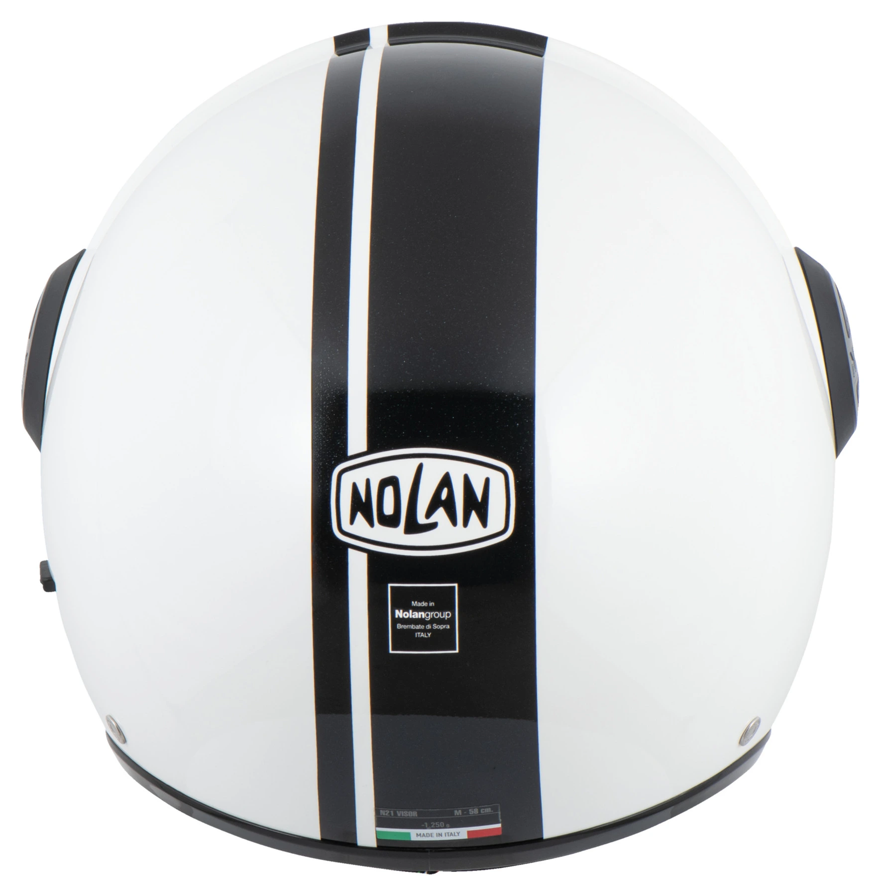 NOLAN Otevřená moto helma Nolan N21 Visor Flybridge Metal White 67