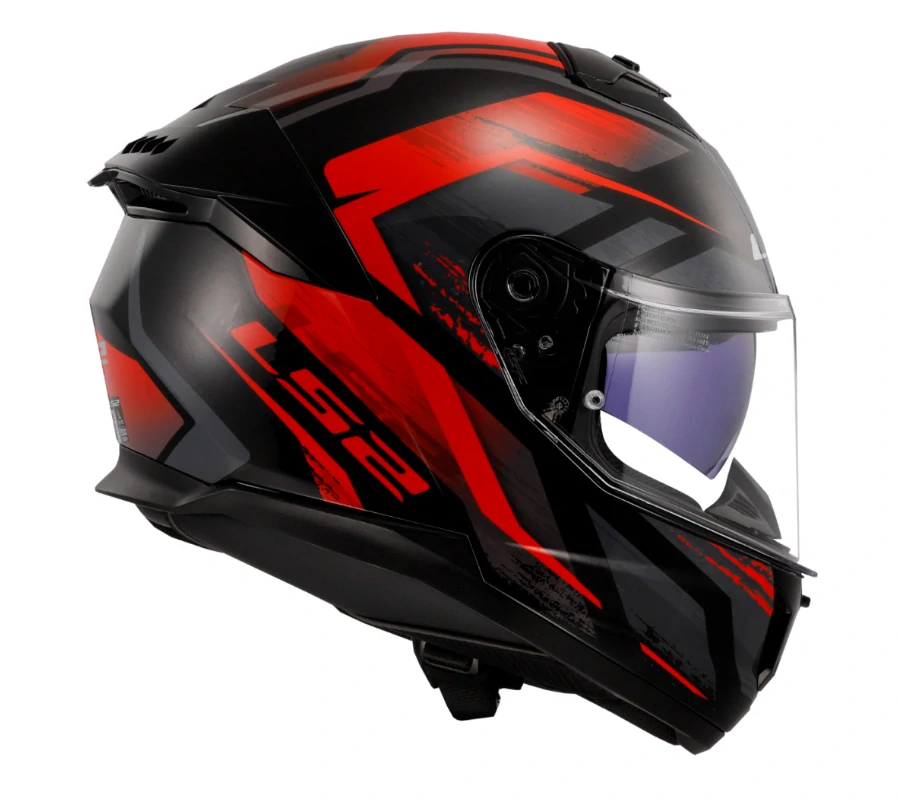 LS2 Integrální moto přilba FF808 STREAM II FURY BLACK RED