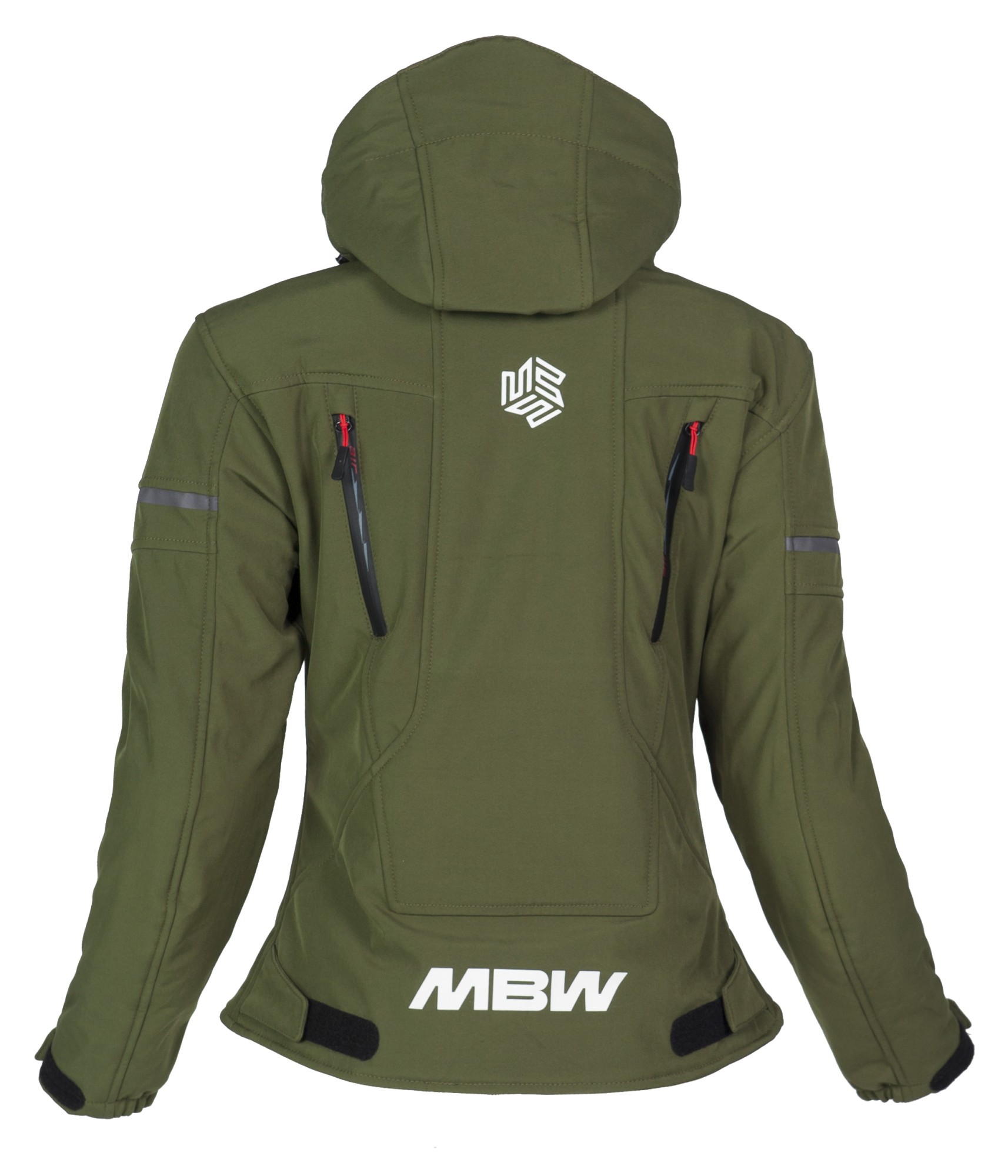 MBW Dámská softshell moto bunda HANA green