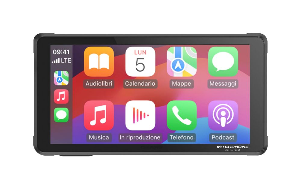 Interphone displej RIDESYNC - Apple CarPlay a Android Auto pro motocykly + stínítko zdarma