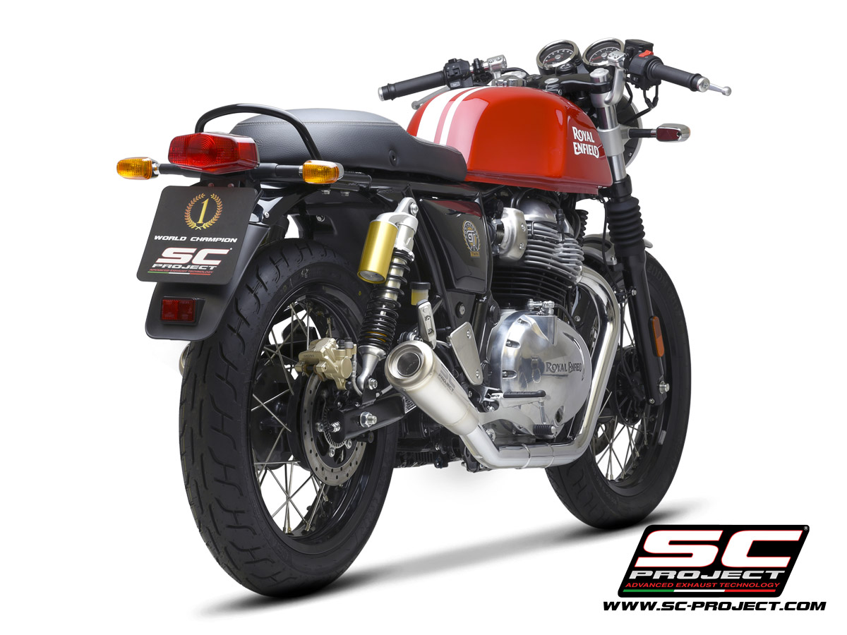 SC-PROJECT pár nerezových výfuků S1-GP Royal Enfield Interceptor 650 (2019–2024)