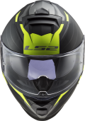LS2 Integrální moto přilba FF800 STORM II NERVE M.BLACK H-V YELLOW