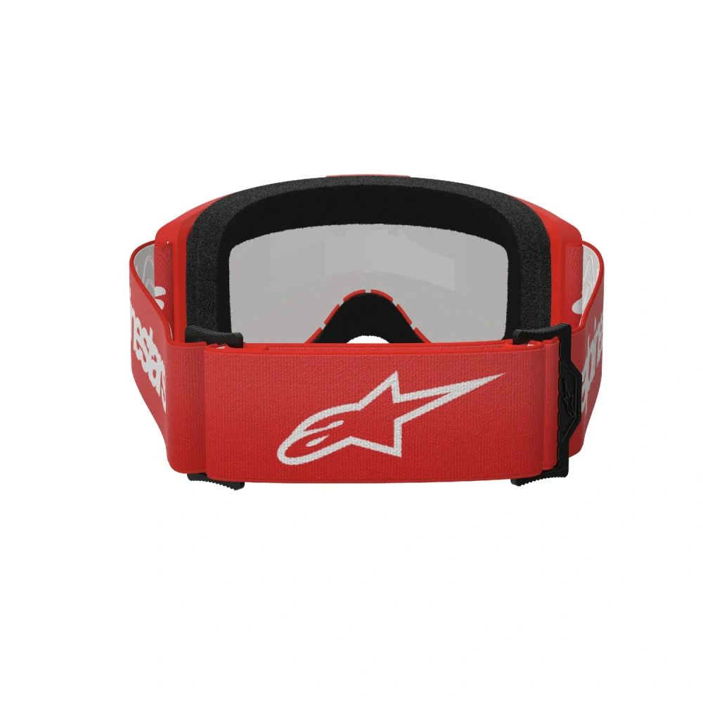 Alpinestars brýle VISION 3 WORDMARK, ALPINESTARS (červená, zrcadlové stříbrné plexi)