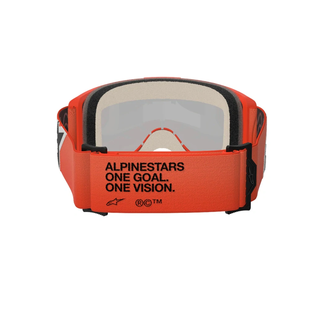 Alpinestars brýle VISION 5 CORP, ALPINESTARS (oranžová, zrcadlové červené plexi)
