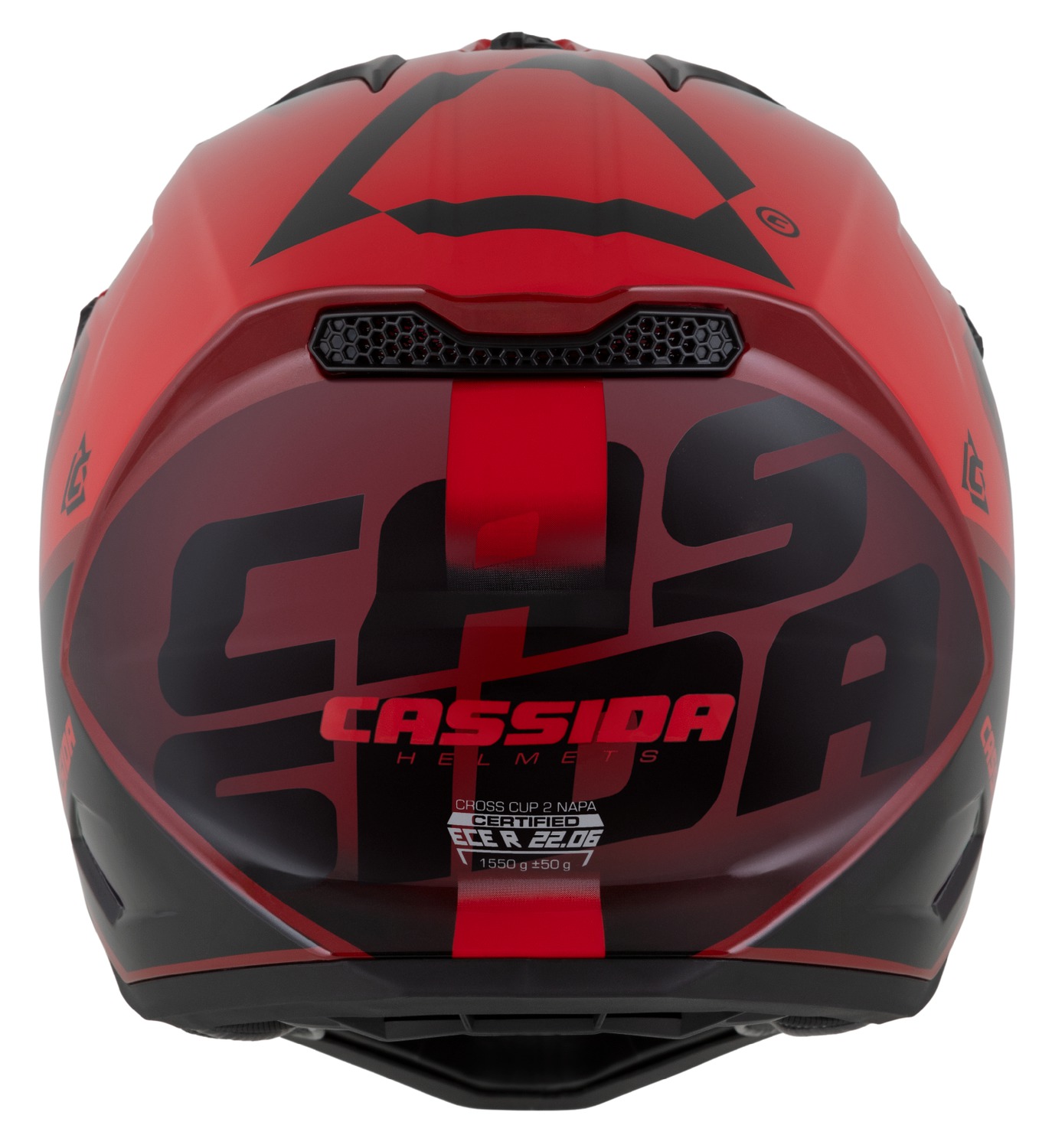 CASSIDA Motokrosová přilba Cross Cup 2 Alta červená perleť purpurová černá