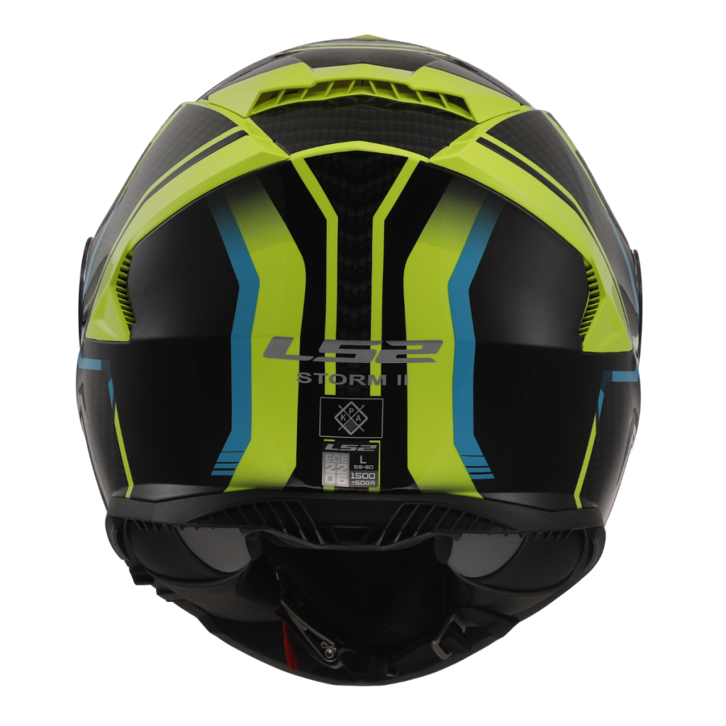 LS2 Integrální moto přilba FF800 STORM II TRACKER žlutá modrá černá