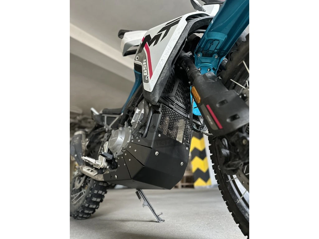 HD Kryt motoru + mřížka CFMoto 450MT-R/RX stříbrný MISIAC 4mm