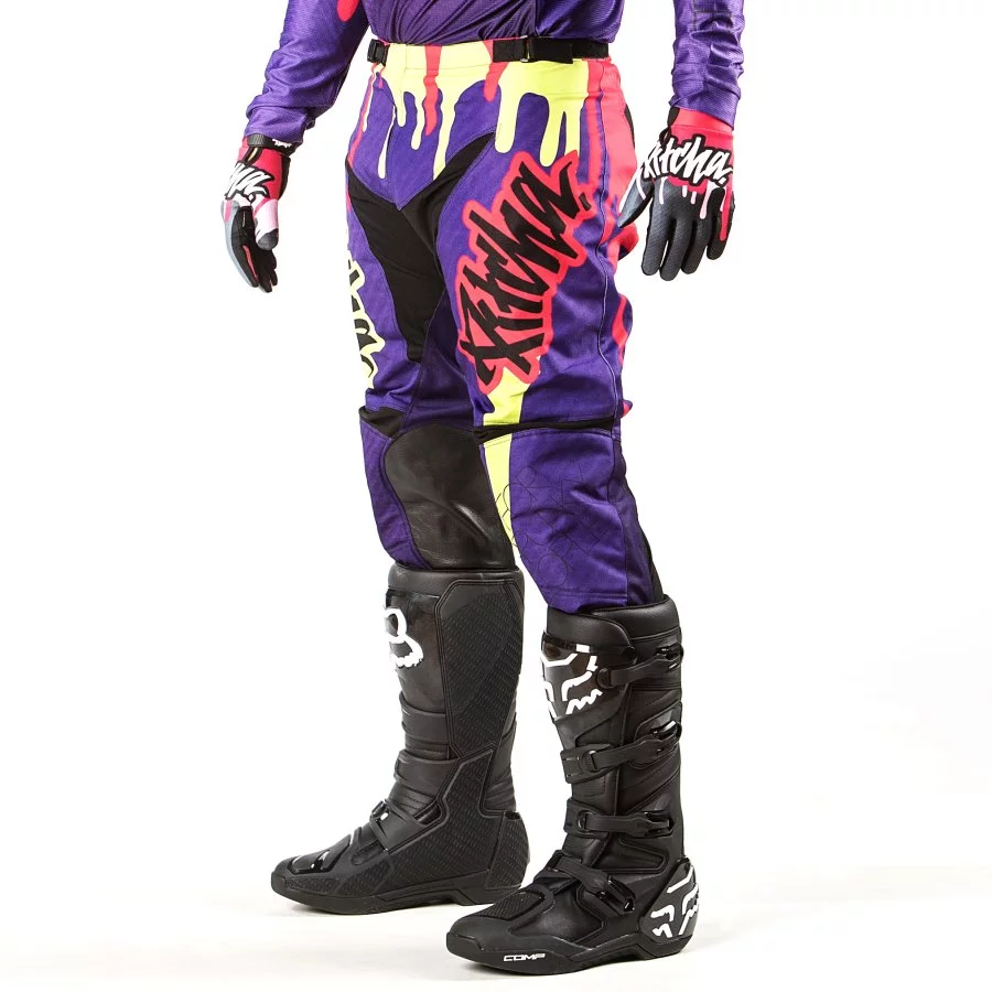 PITCHA Motokrosové kalhoty DRIPP purple pink