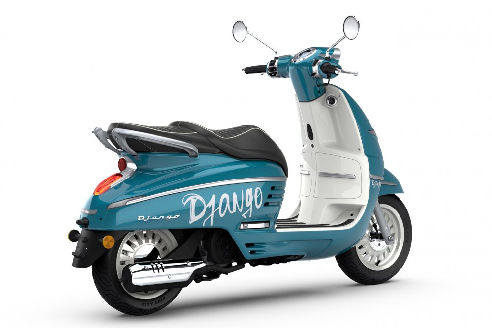 Peugeot DJANGO 125i Hot Color - Paradise Blue + VOUCHER NA 5000 KČ