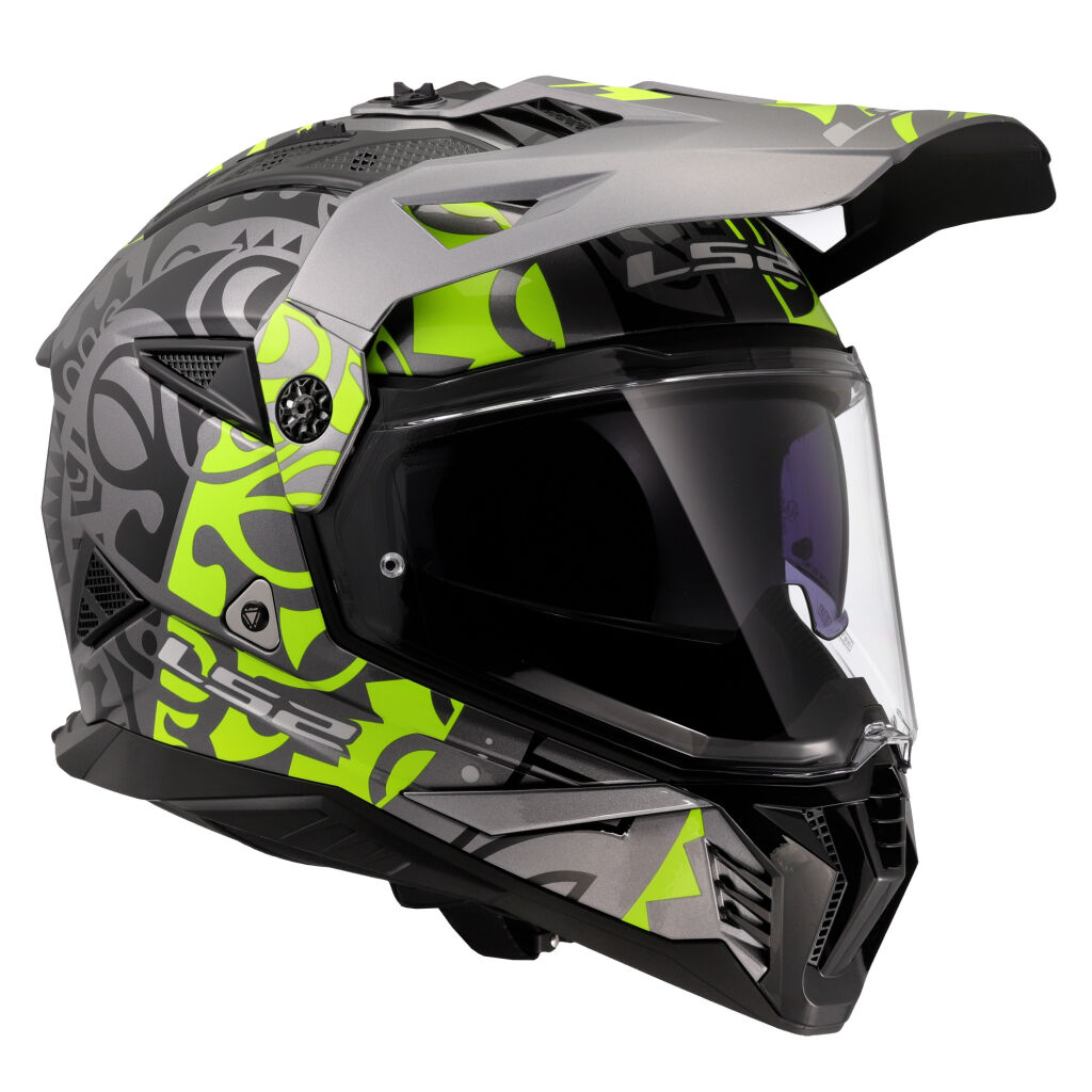 LS2 Enduro moto přilba MX702 PIONEER II RANGI Yellow