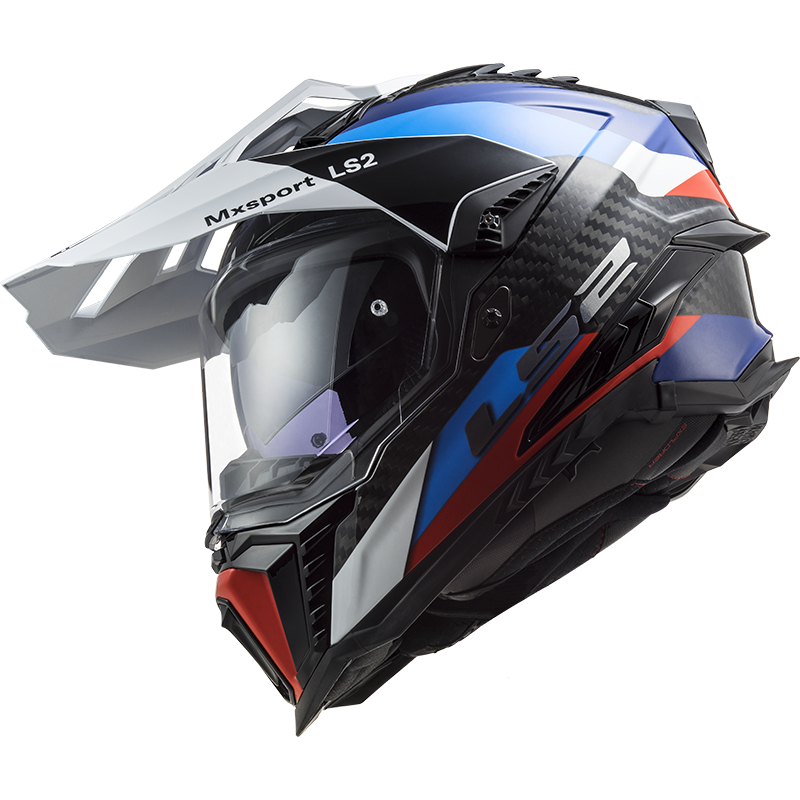 LS2 Enduro moto přilba MX701 EXPLORER C FRONTIER G.BLACK BLUE