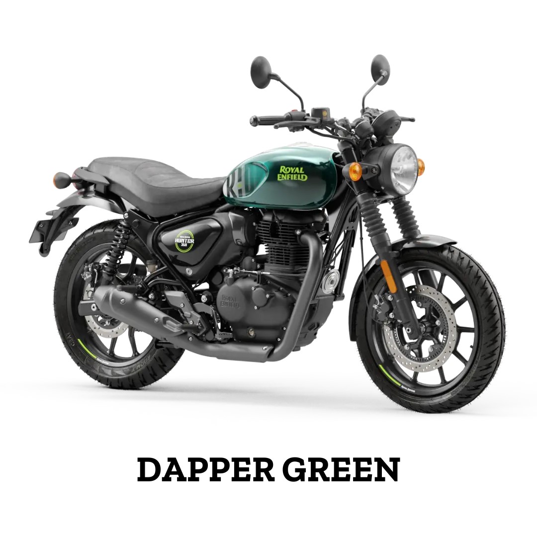 Royal Enfield HNTR 350 Dapper Green