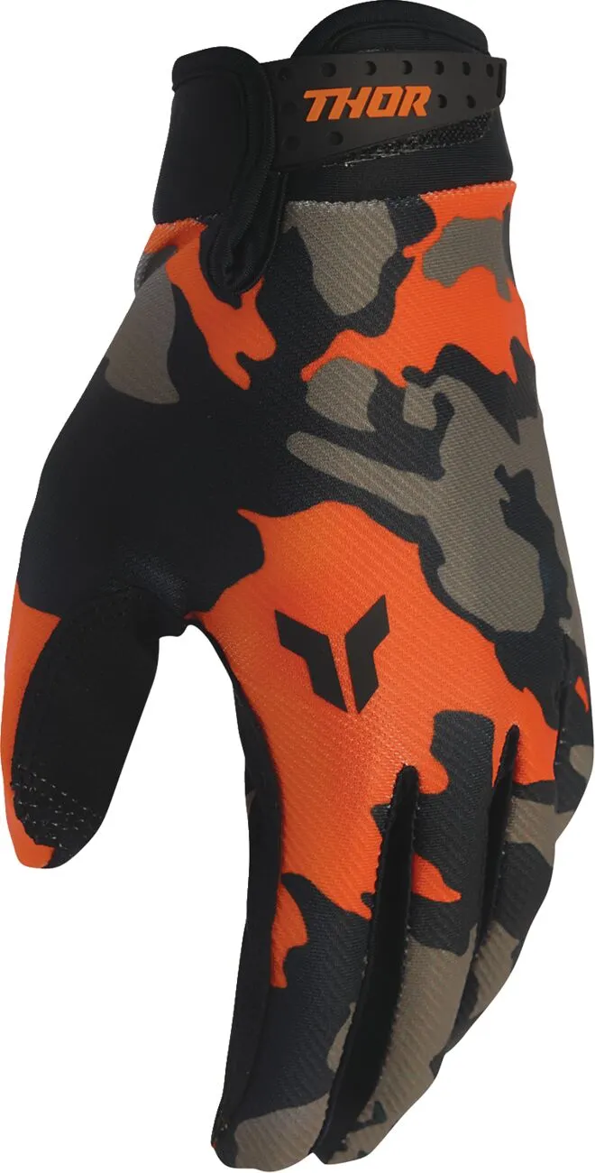 Moto rukavice THOR Launchmode Hunter Gloves oranžová/černá